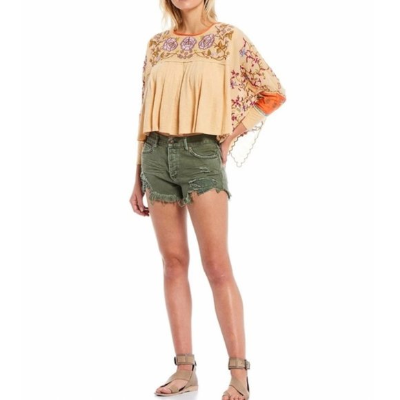 Free People Pants - FREE PEOPLE Loving Good Vibrations Cutoffs
